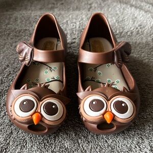 MINI MELISSA Brown Owl SHOES TODDLER SIZE 5
